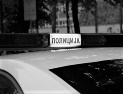 Znak policija na vozilu FOTO izvor MUP Srbija prenosi Objektiva.rs iz Valjeva