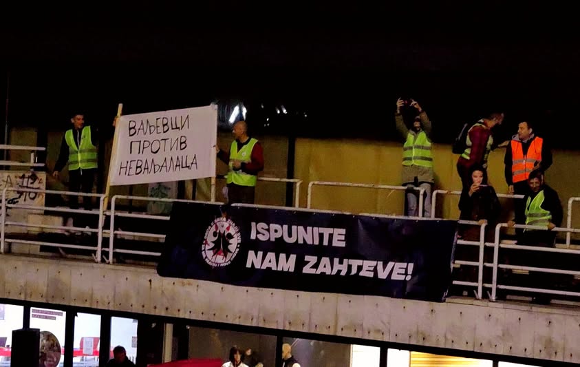 foto Snežana Jakovljević Krunić 27 04 2025 Doček heroja Valjevci protiv nevaljalaca Ispunite zahteve