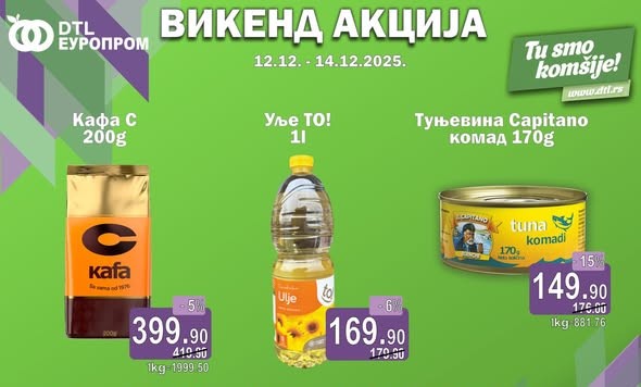 Europrom – Vikend akcija od 12. decembra